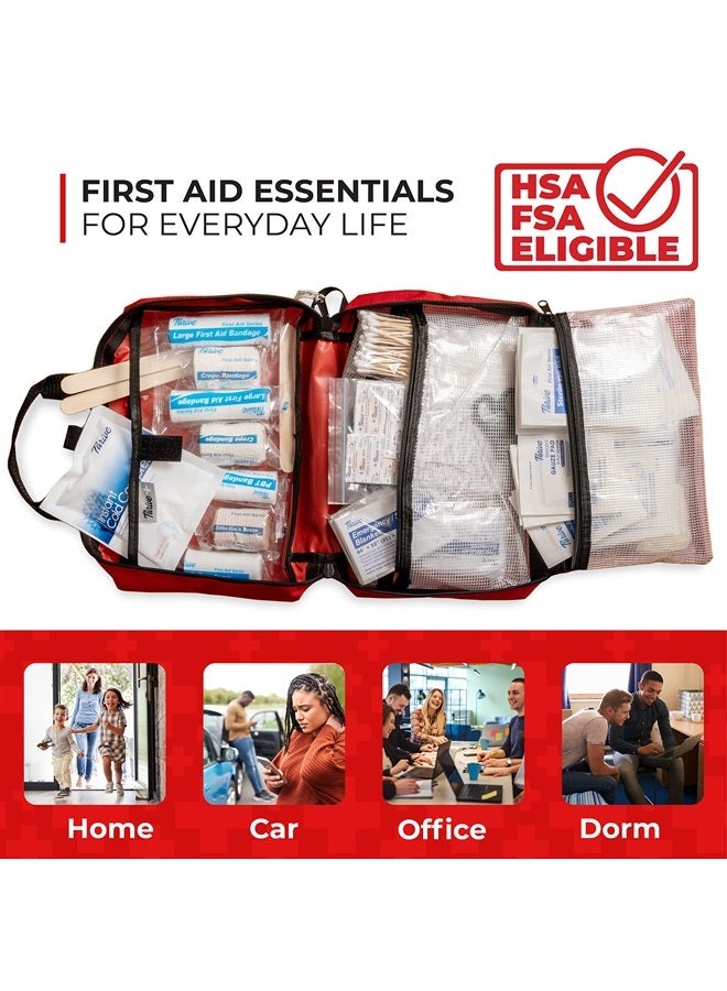 THRIVE طقم الإسعافات الأولية - 291 قطعة من مستلزمات الإسعافات الأولية | مستلزمات طبية من الدرجة الطبية لحالات الطوارئ والبقاء | مثالي للسيارات والشاحنات والتخييم والمشي والسفر والمكتب والرياضة والحيوانات الأليفة والصيد - Image 2