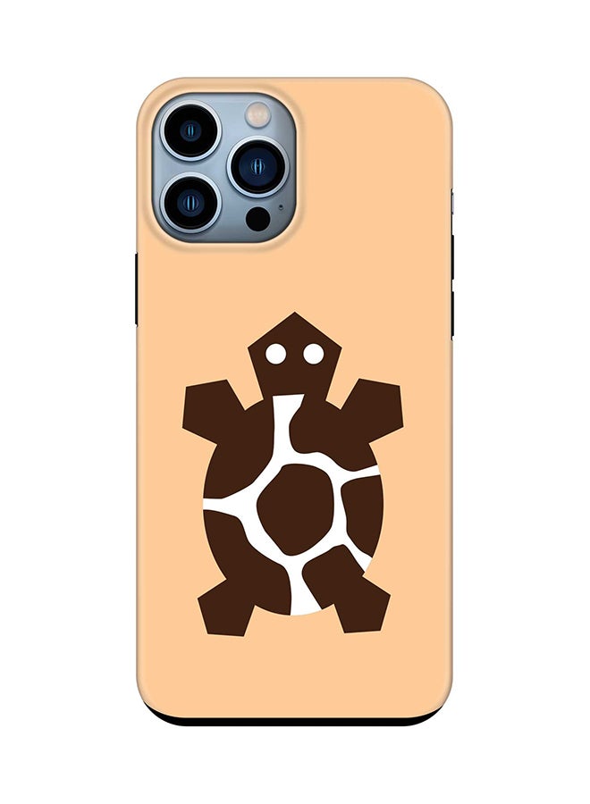 Tough Pro Series Case for Apple iPhone 14 Pro Max Dual Layer hybrid PC & TPU Customized Mobile Cover Shield with inner TPU protection Matte Finish - Tribal Turtle