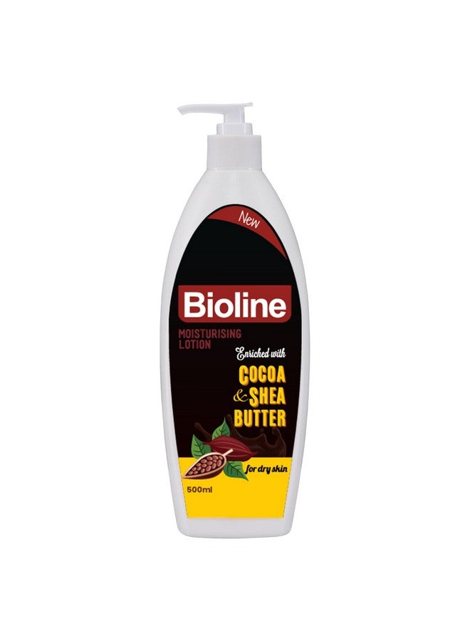 Bioline Moisturizing Sunscreen Body Lotion Enriched with Cocoa & Shea Butter for Dry Skin | Deep Hydration & Broad Spectrum Sun Protection | 500 ml Large Pack - Image 1