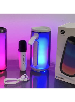 White speaker and microphone