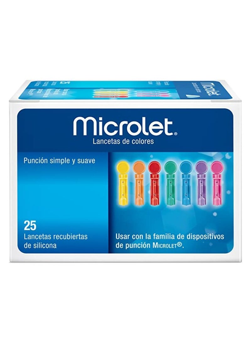 Ascensia Ascensia Microlet Lancets Coloured 25's 