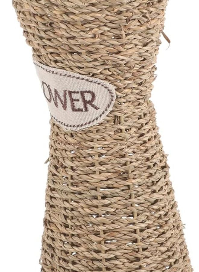Handmade Woven Flower Basket Rustic Vase For Dried Floral Arrangements Home Decor - Image 2