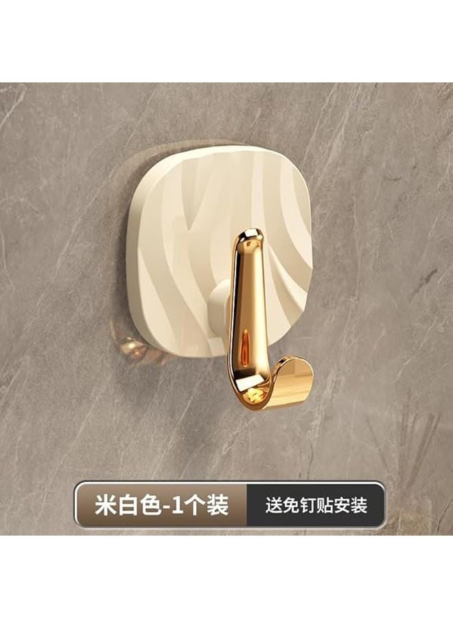 خطافات ذهبية لاصقة 8 قطع بدون حفر ولا تترك أثر خطافات بلاستيكية قوية للمطبخ - Image 3