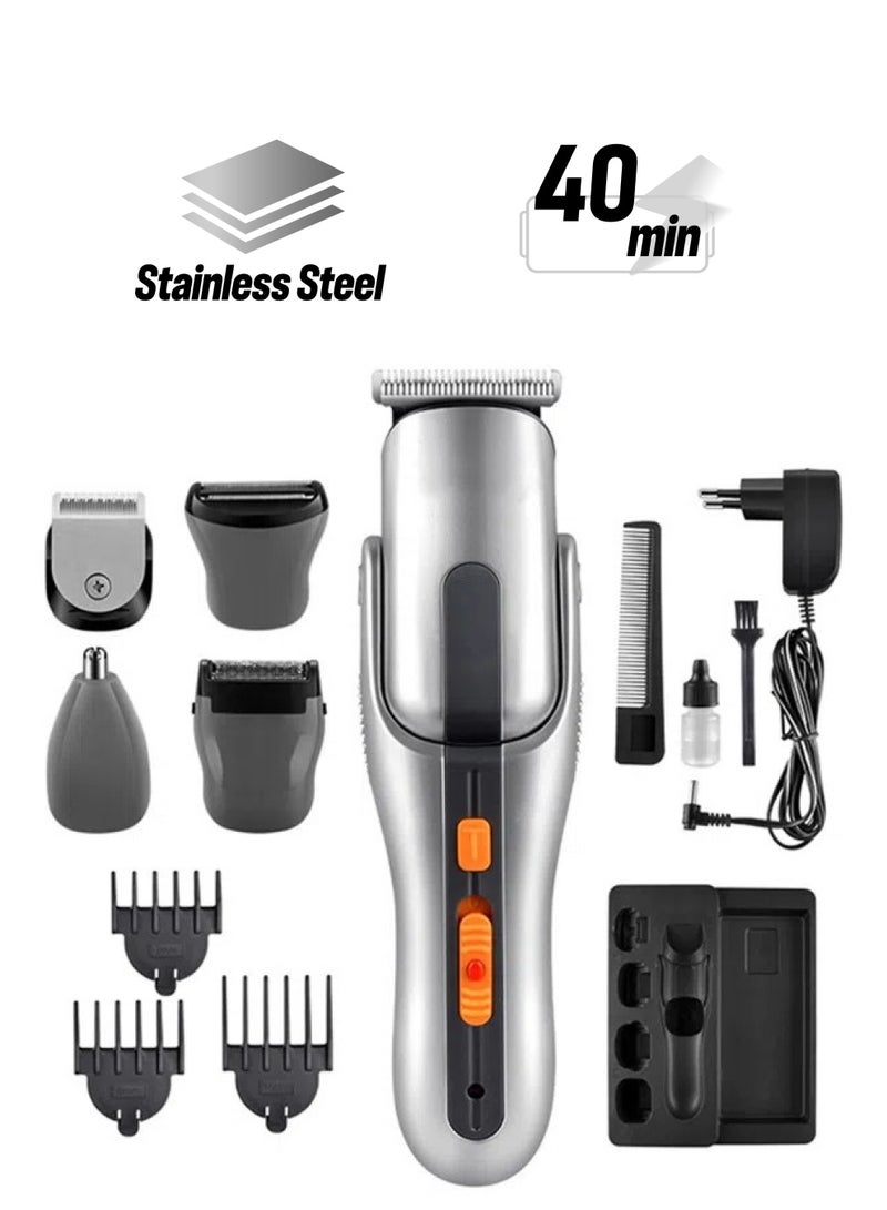 مجموعة أدوات حلاقة الجسم اللاسلكية KM-680A 8 في 1 اللاسلكية - Image 1