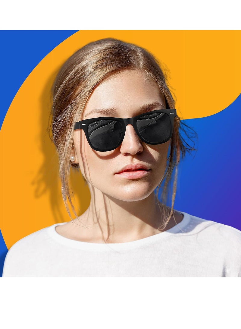 Noorly Polarised Sunglasses Mens Retro Sun Glasses, UV400 Polarized Sunglasses for Men and Women – Lightweight Square Frame Sunglasses for Men Women for Driving Running Travel Daily Wear - Image 3