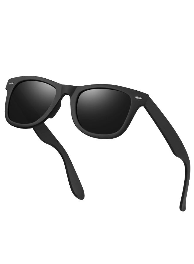 Noorly Polarised Sunglasses Mens Retro Sun Glasses, UV400 Polarized Sunglasses for Men and Women – Lightweight Square Frame Sunglasses for Men Women for Driving Running Travel Daily Wear - Image 1