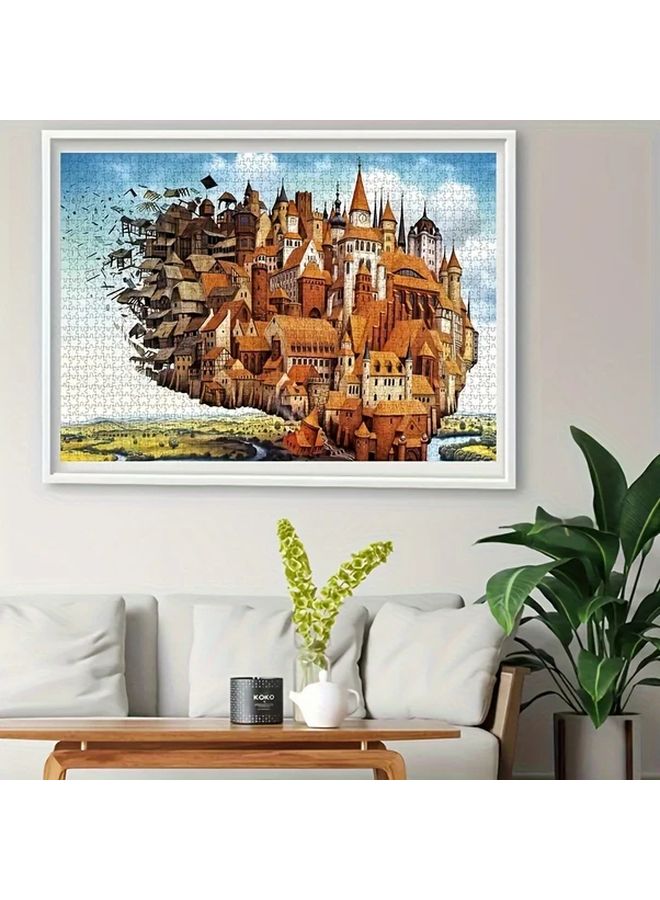 2000 قطعة لغز مدينة السماء من الحرف الورقية للبالغين ديكور منزلي لجدار هدية مثالية - Image 5