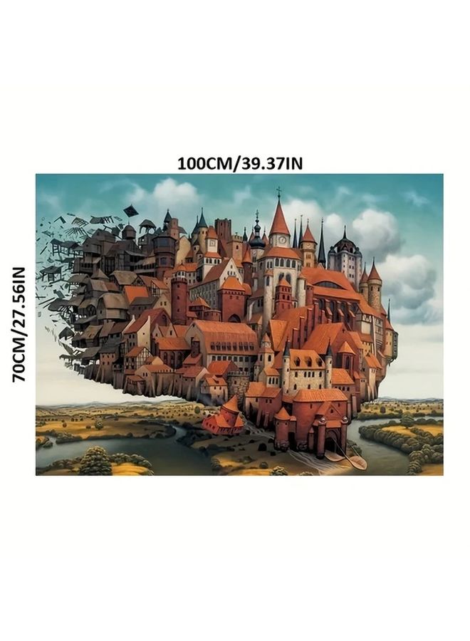 2000 قطعة لغز مدينة السماء من الحرف الورقية للبالغين ديكور منزلي لجدار هدية مثالية - Image 4