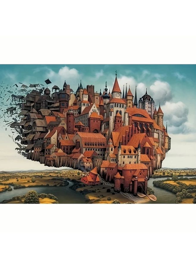 2000 قطعة لغز مدينة السماء من الحرف الورقية للبالغين ديكور منزلي لجدار هدية مثالية - Image 1