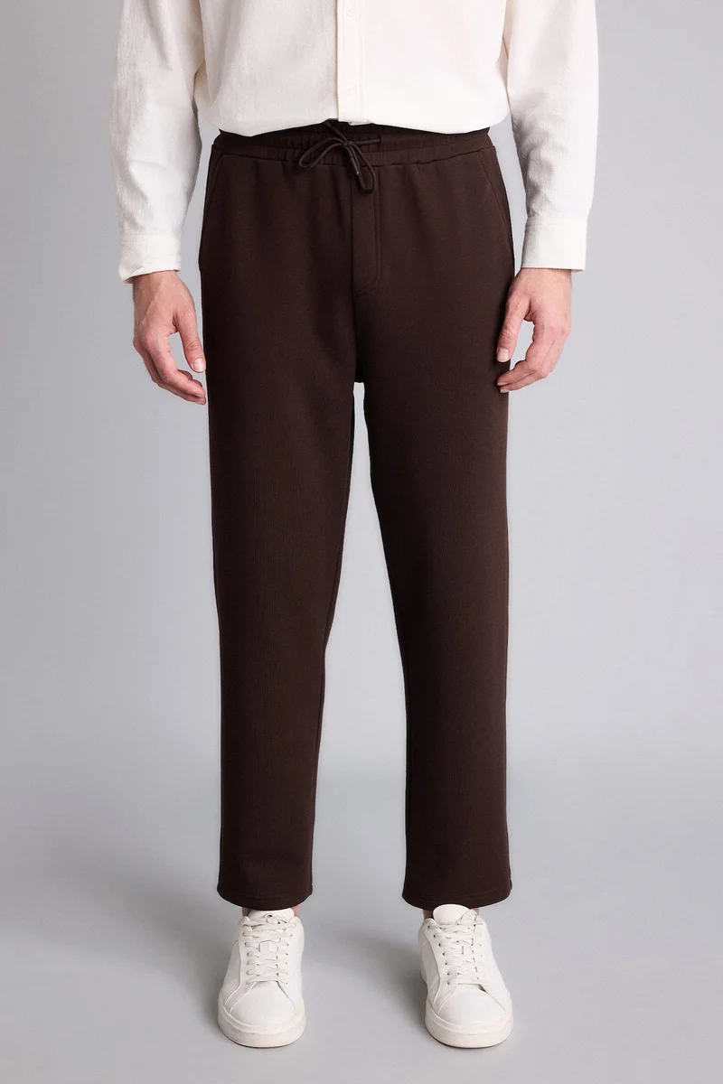 Defacto  Regular Fit Straight Leg Trousers for Men | Best Price UAE