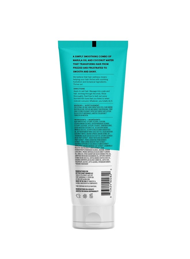 Acure Simply Smoothing Conditioner & Marula Oil ; 100% Vegan ; Performance Driven Hair Care ; Smooths & Reduces Frizz ; White/Blue Coconut Water 8 Fl.Oz - Image 4