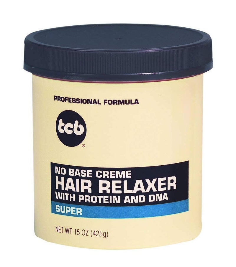 Tcb Hair Relaxer No Base Creme 15 Ounce Super Jar 443ml 3 Pack