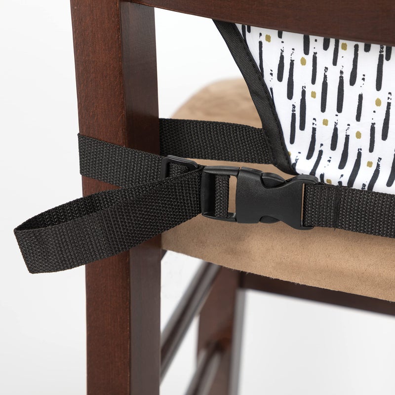 Nuby On The Go Toddler Portable Travel Chair for Babies and Toddlers - 5 Point Safety Adjustable Straps - 6+ Months - Folds into a Storage Bag, Brush Strokes - Image 4