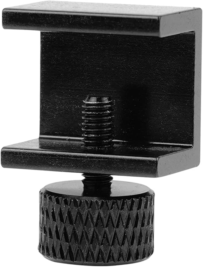 4 قطع من مشابك سرير التسخين الزجاجية من سبائك الألومنيوم قابلة للتعديل، مشابك سرير التسخين باللون الأسود - Image 5