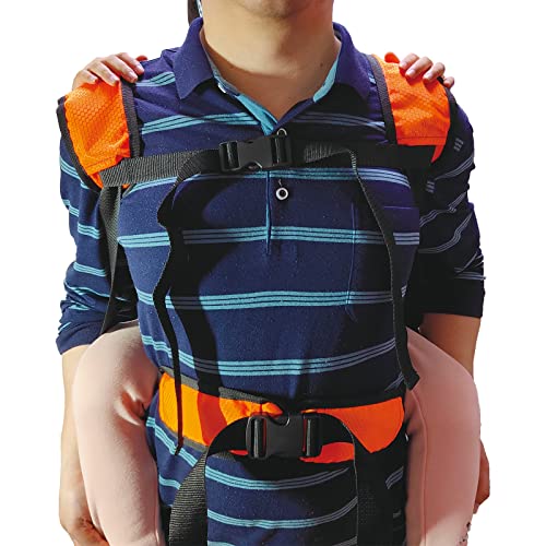 DOPHO Lightweight Kids Carrier Belt Hiking Back Pack Belt Outdoor Children Lift Sling for Transferring Children to Car,Wheelchair,Vehicle,Bed,Chair (Orange) - Image 3