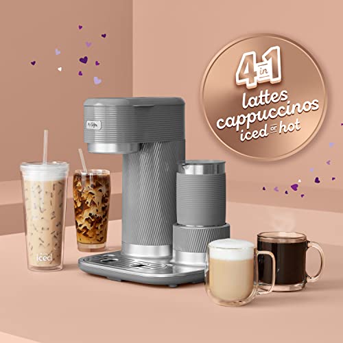 Mr. Coffee 4-in-1 Latte Lux Iced Hot Coffee Maker with Built-In Milk Frother Single-Serve 22 Ounces - Image 5