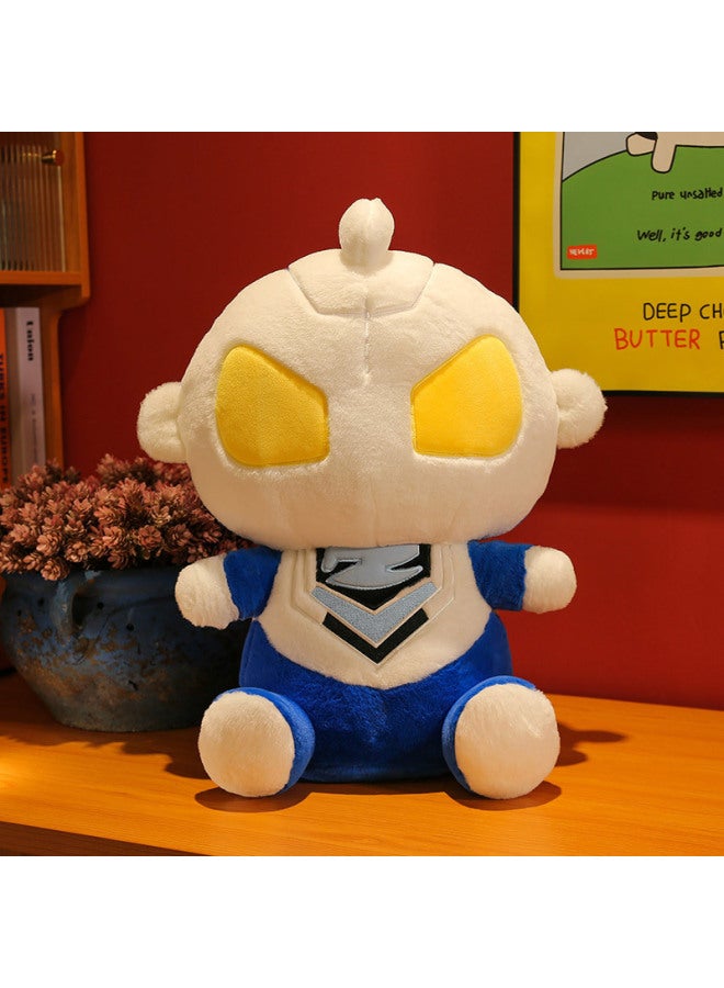 Ultraman Plush Toy Q Edition Ultraman Pillow Pillow Large Ornaments Doll For Boys Ultraman Gift-Color:[Blue And White [rabbit Plush-Height:85cm [2.5kg