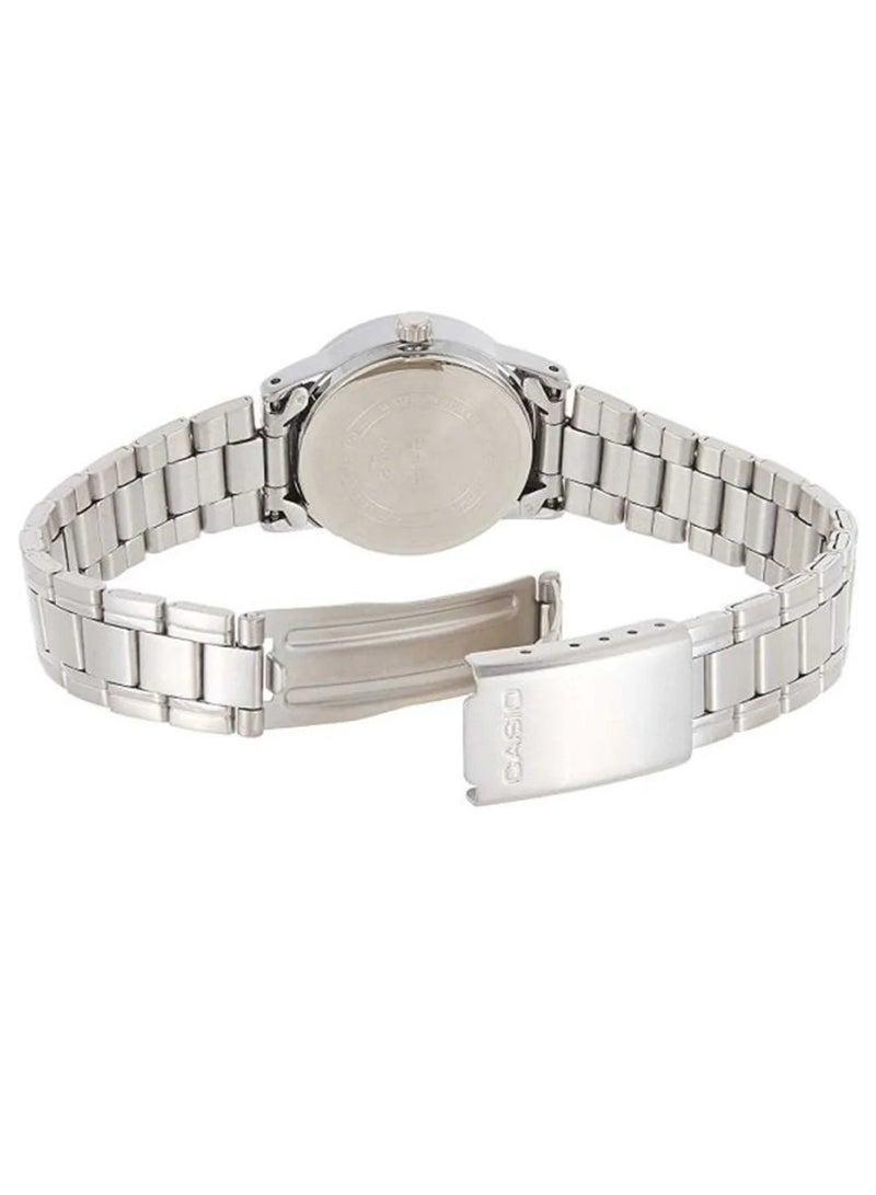 Casio Women'S Grey Dial Stainless Steel Band Watch  LTP-V002D-2BUDF, Analog - Image 2