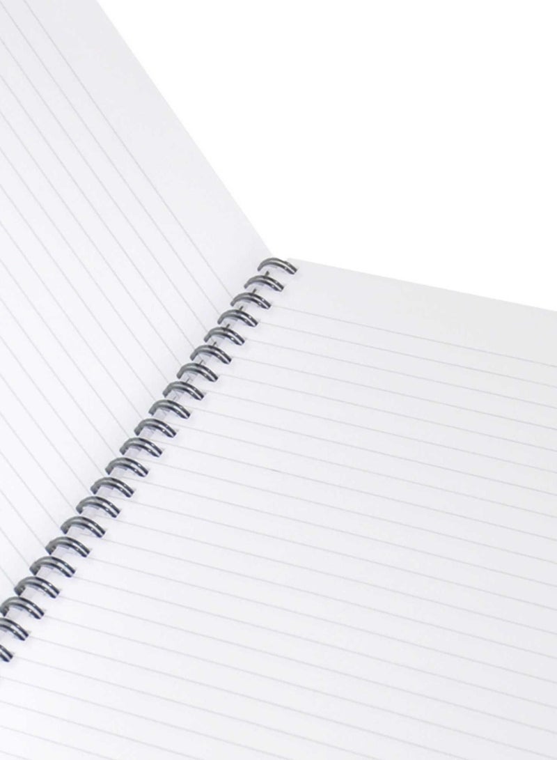 FIS Pack of 5  Spiral Hard Cover Notebook Single Line, 10X8 Inches (25.4 X 20.32 Cm) 100 Sheets -FSNBS1081907 - Image 3