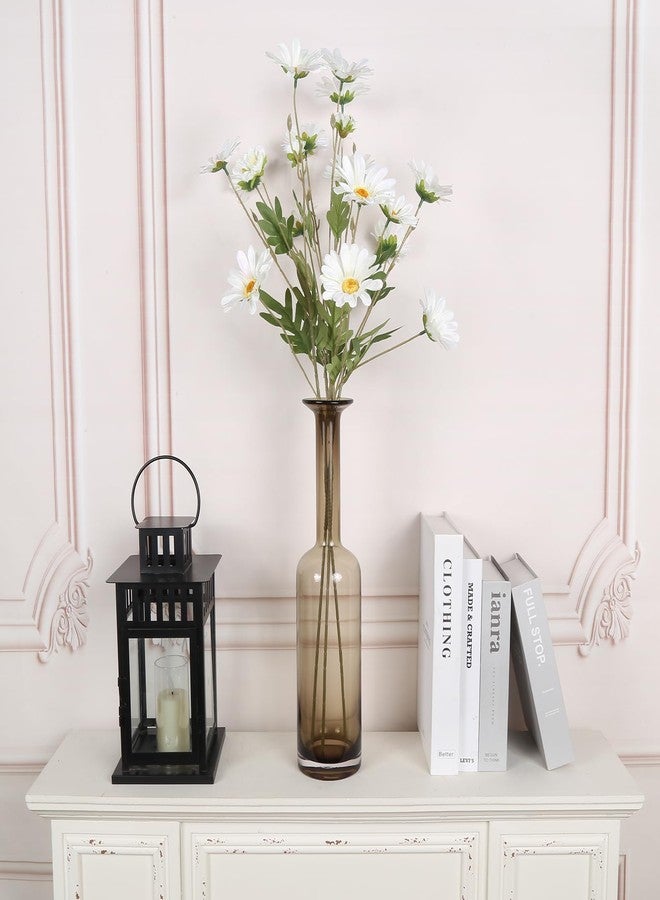 INSUNSIX White Artificial Daisy Flowers 6Pcs 29.52” Long Stem Faux Daisies 36 Heads Fake Wild Flowers for Tall Vase Living Room Bedroom Bridal Bouquets Table Centerpieces(White) - Image 4