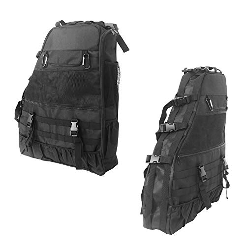 Hooke Road Roll Bar Storage Bags Organizer Saddle Bag for 1997-2025 Jeep Wrangler TJ & JK & JL Unlimited 4-Door - Pair - Image 5