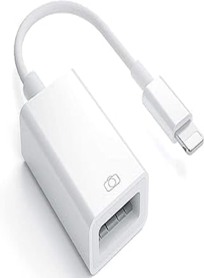 [Apple MFi Certified] USB 3.0 OTG Reader Adapter,Lightning to USB Camera Card Reader Adapter Compatible iPhone 13/13 Pro Max/12/11/X/XS/8/7 iPad USB Female Connect U Disk Keyboard Mouse Flash Drive