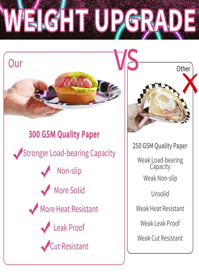 Grencian مجموعة أدوات مائدة ورقية للاستخدام مرة واحدة بتصميم رياضي لحفلات أعياد الميلاد للبنات وحفلات استقبال المولود، مكونة من 96 قطعة، تكفي 24 شخصًا. - Image 4