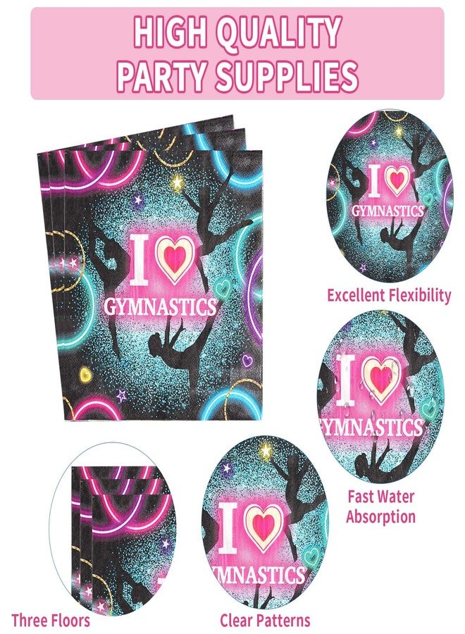 Grencian مجموعة أدوات مائدة ورقية للاستخدام مرة واحدة بتصميم رياضي لحفلات أعياد الميلاد للبنات وحفلات استقبال المولود، مكونة من 96 قطعة، تكفي 24 شخصًا. - Image 3