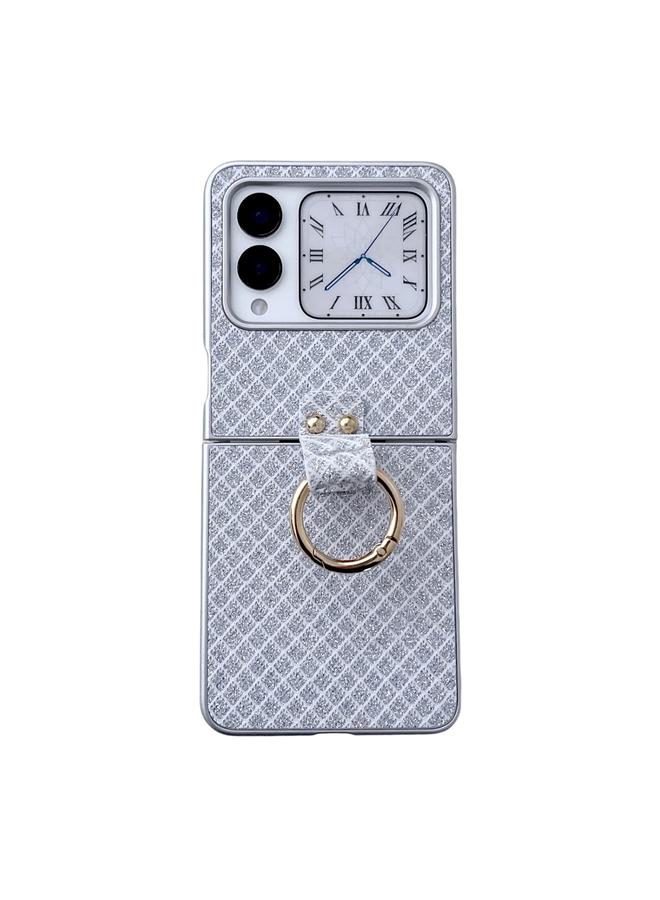Zaboon Case For Huawei nova Flip Sparkling Diamond Rhombus PC Phone Case with Ring - Image 1