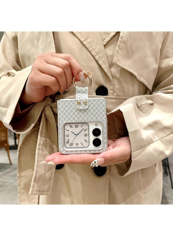 Zaboon Case For Huawei nova Flip Sparkling Diamond Rhombus PC Phone Case with Ring - Image 5