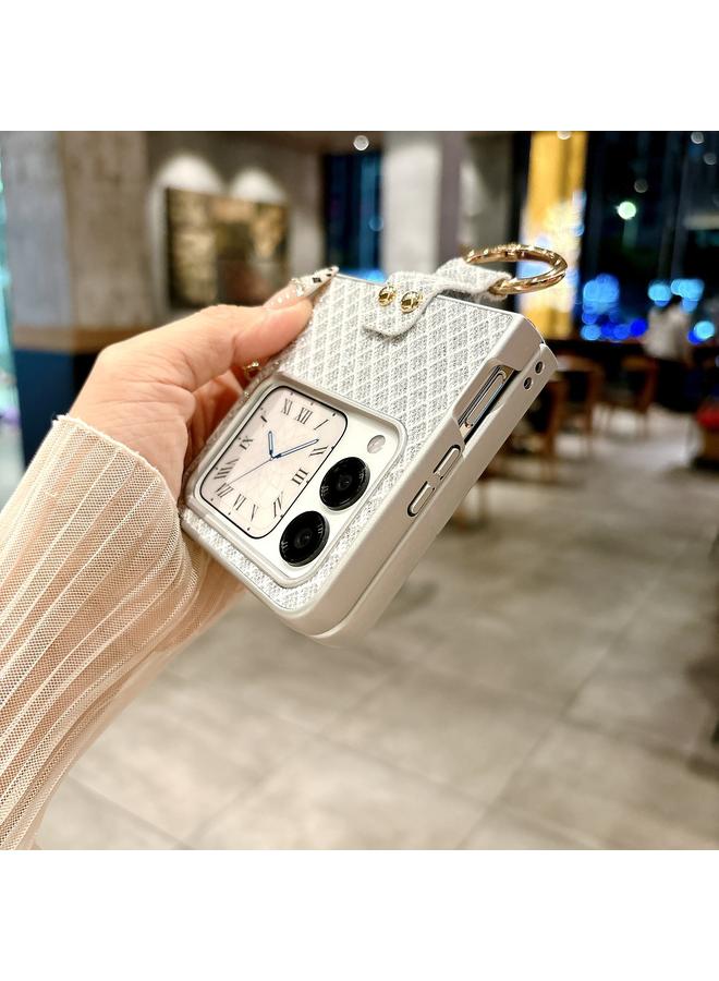 Zaboon Case For Huawei nova Flip Sparkling Diamond Rhombus PC Phone Case with Ring - Image 3