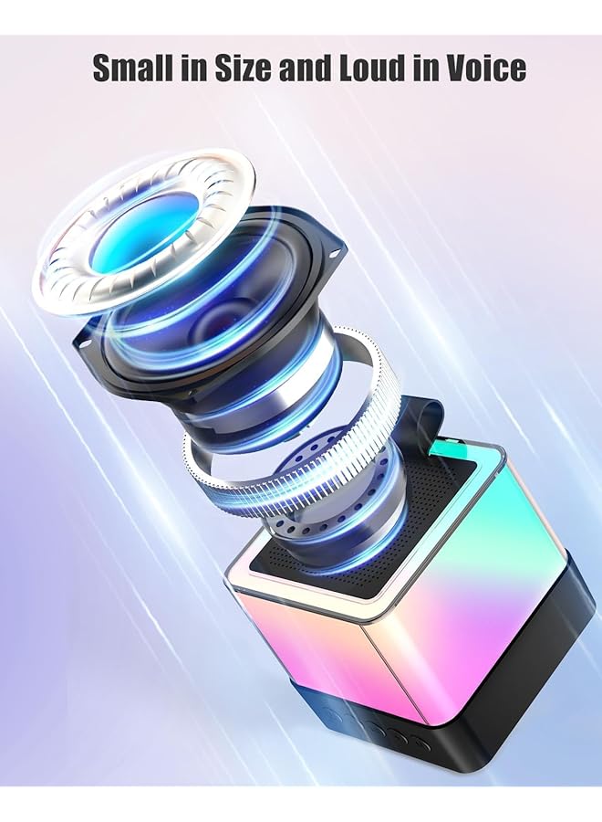 erorex Portable Bluetooth Speakers，Mini Karaoke Machine Portable Bluetooth Speaker With 2 Pcs Wireless Microphone Karaoke Machine For Adults And Kids，Birthday Gifts For Girls Boys  - Image 4