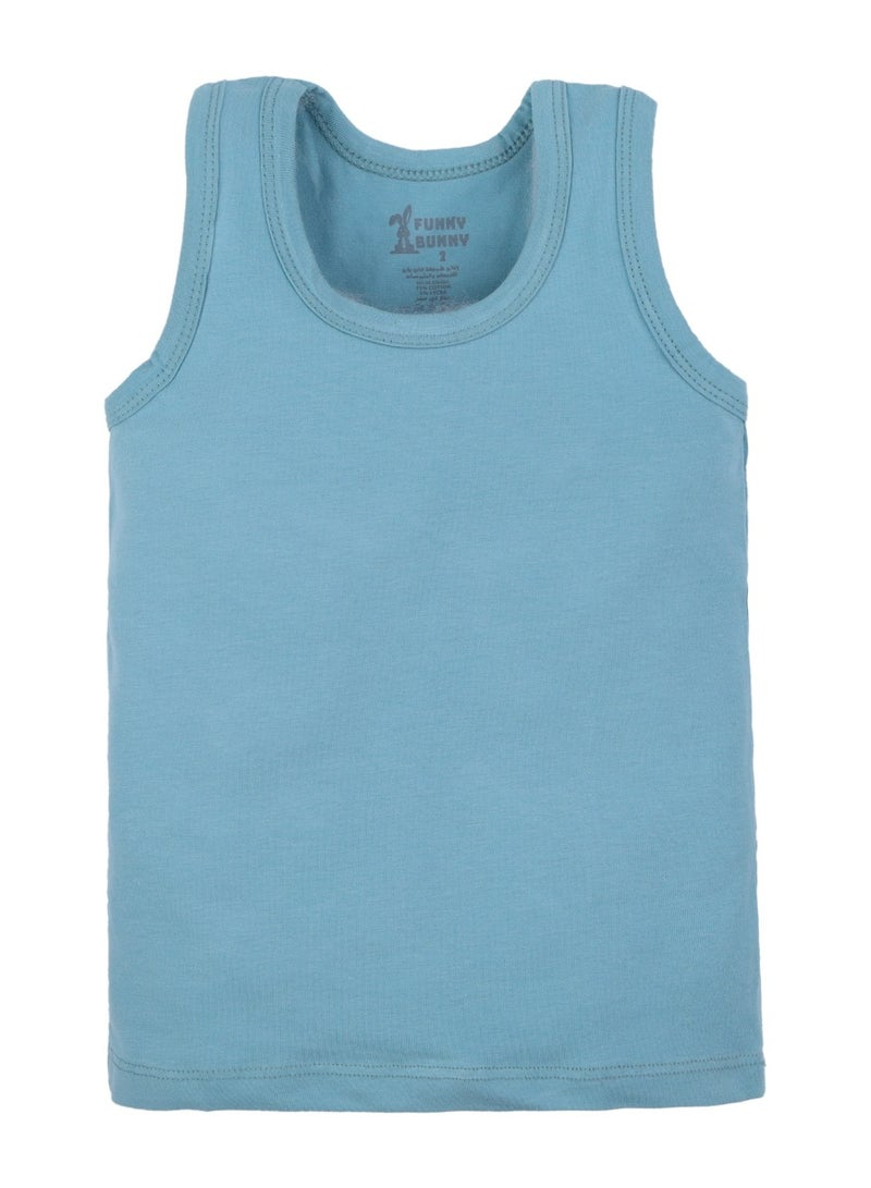 فاني باني مجموعة من 3 فانلات حمالة  تانك توب داخلية قطنية للأولاد - Image 2