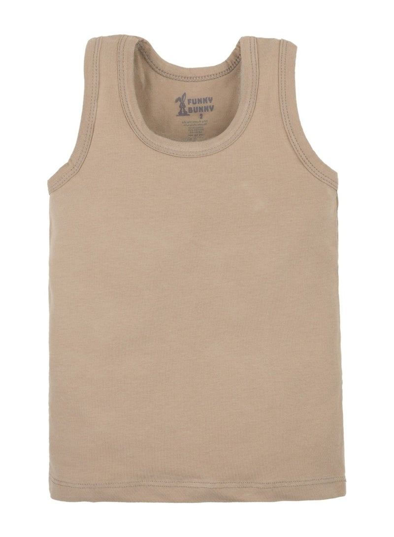 فاني باني مجموعة من 3 فانلات حمالة  تانك توب داخلية قطنية للأولاد - Image 3