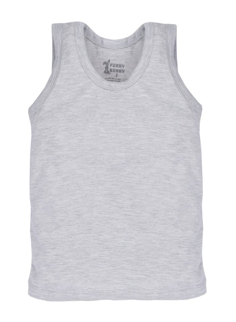 فاني باني مجموعة من 3 فانلات حمالة  تانك توب داخلية قطنية للأولاد - Image 4