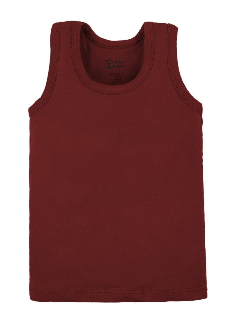 فاني باني مجموعة من 3 فانلات حمالة  تانك توب داخلية قطنية للأولاد - Image 5