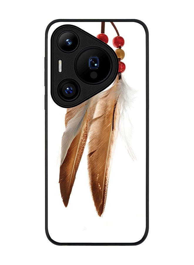 Stylizedd Rugged Black edge case for Huawei Pura 70 Pro / Huawei Pura 70 Pro Plus, Slim fit Soft Case Flexible Anti Drop TPU Gel Thin Cover - Chief Longfeathers - Image 1
