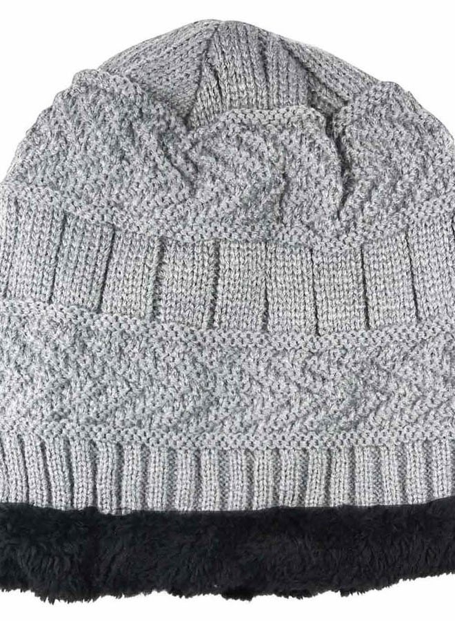 HINDAWI Kids Winter Knit Beanie Hat Warm Snow Hats Children Slouchy Skull Cap for Girls Boys (5-14 Years), Hat(light Gray), One Size-Small - Image 2