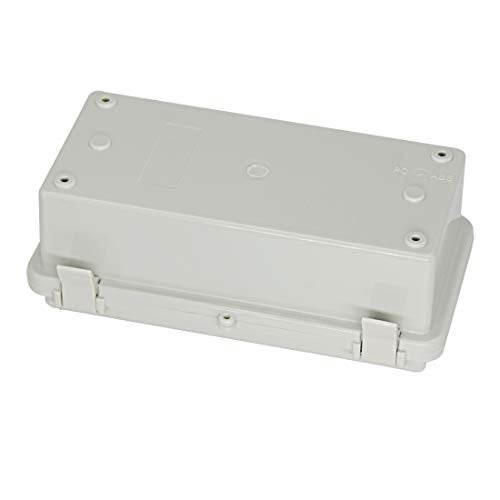 Zulkit Junction Box ABS Plastic Dustproof Waterproof IP65 Electrical Boxes Hinged Shell Outdoor Universal Project Enclosure with 2 Cable Glands 7.9 x 3.9 x 2.8 inch (200x100x70mm) - Image 3