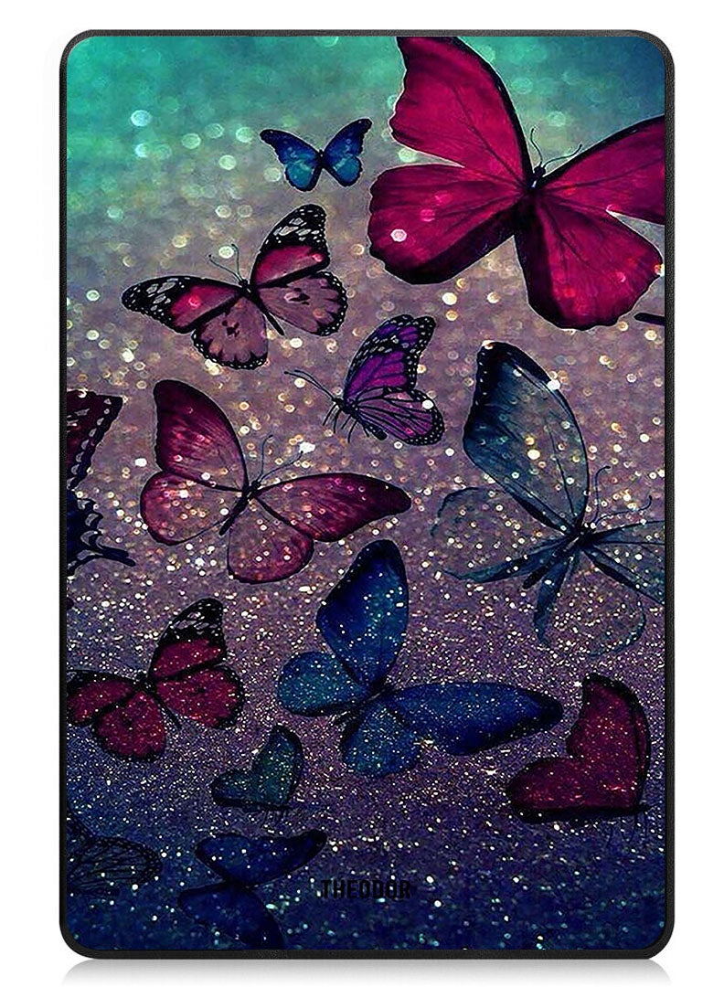 Theodor Protective Flip Case For Apple iPad Pro 11 (2024) With Trifold Stand Auto Wake Sleep Shockproof Cover glitters butterfly copy - Image 1
