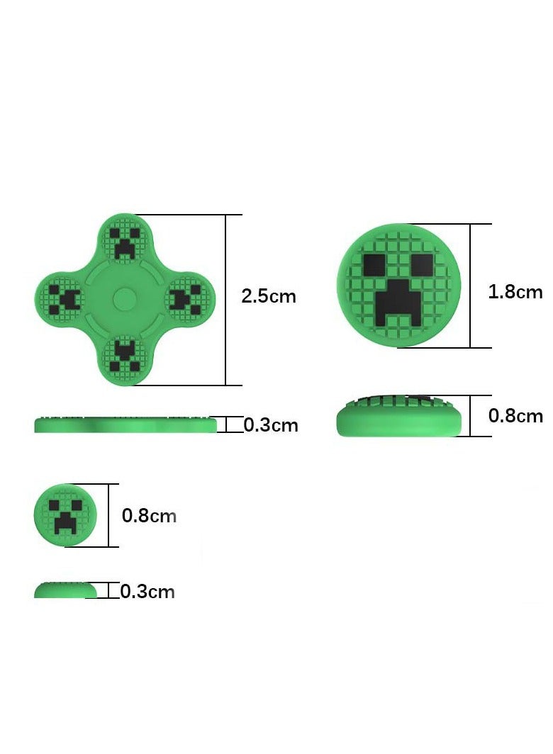 Minecraft Themed Silicone on Protector Stickers for Switch Lite / Joy / NS / OLED Controllers - Image 5