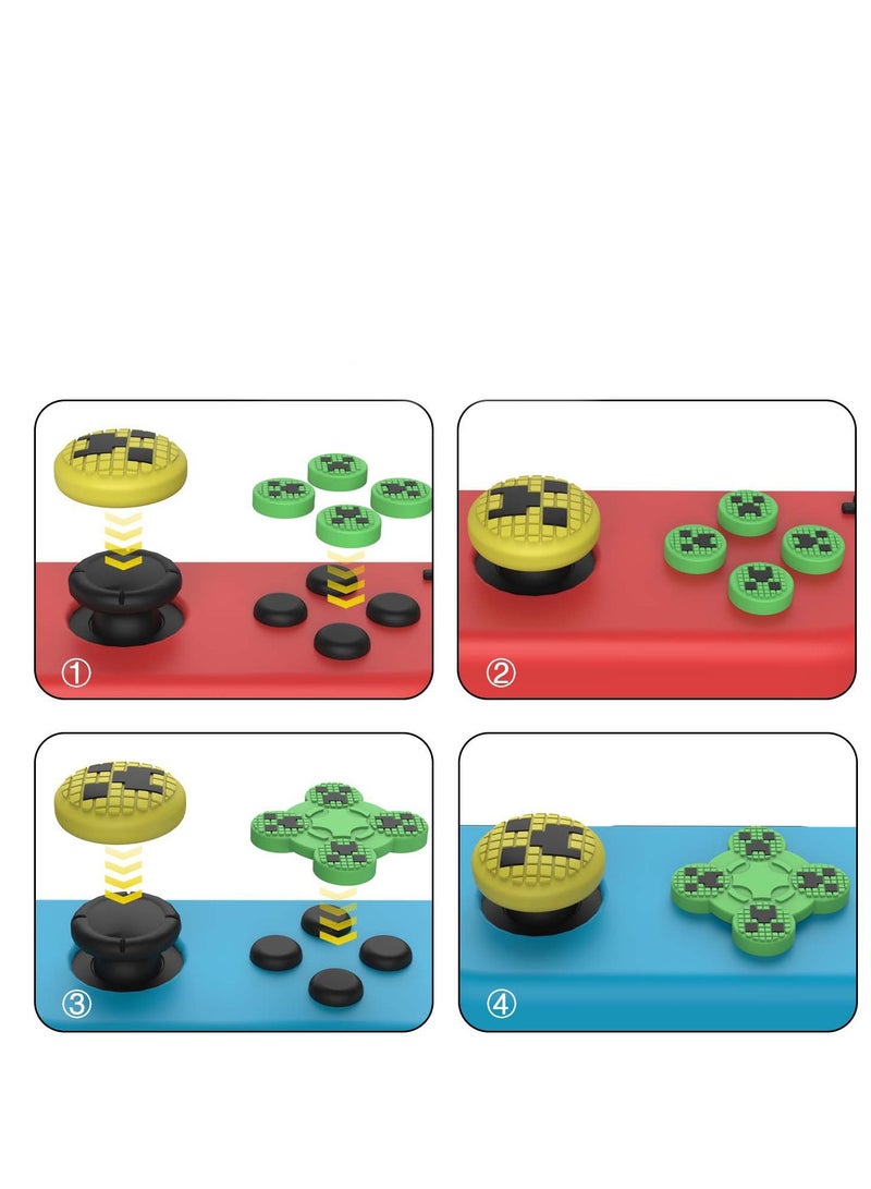 Minecraft Themed Silicone on Protector Stickers for Switch Lite / Joy / NS / OLED Controllers - Image 4