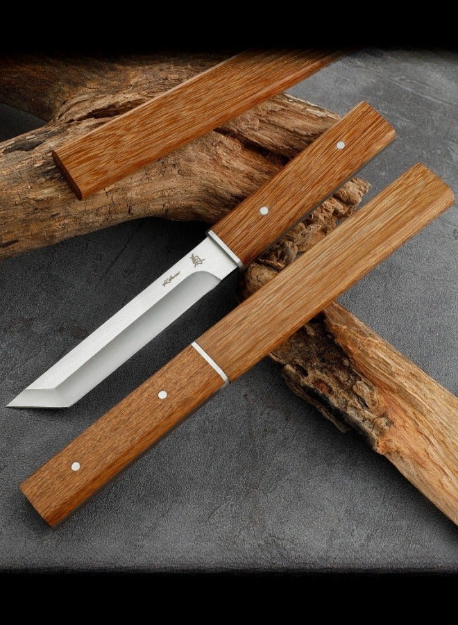 Browning الفولاذ المقاوم للصدأ سكين للاستعمال الخارجي في الهواء الطلق الدفاع عن النفس سكين مستقيم سكين صلابة عالية سكين التخييم - Image 3