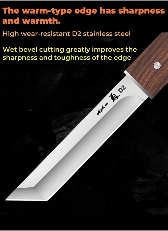 Browning - Stainless Steel Outdoor Knife Outdoor Self-defense Straight Knife High Hardness Knife Camping Knife - Image 1