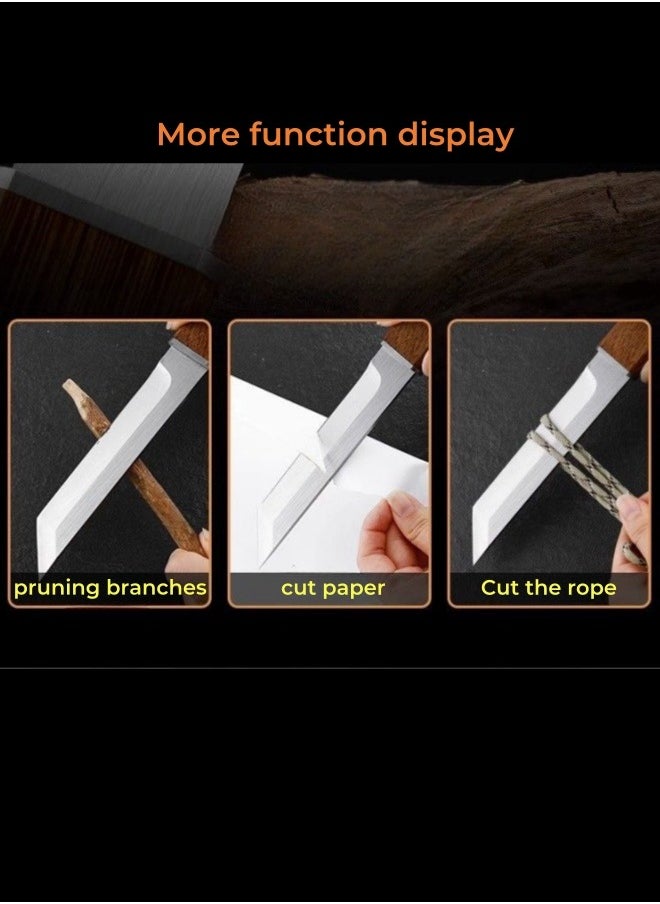 Browning - Stainless Steel Outdoor Knife Outdoor Self-defense Straight Knife High Hardness Knife Camping Knife - Image 1