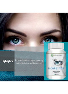 ANC Icorrection With Lutein & Zeaxanthin For Eye Care Supplement To Improve Vision, Blue Light & Digital Guard 60 Tablets (Pack Of 1)  - Image 2