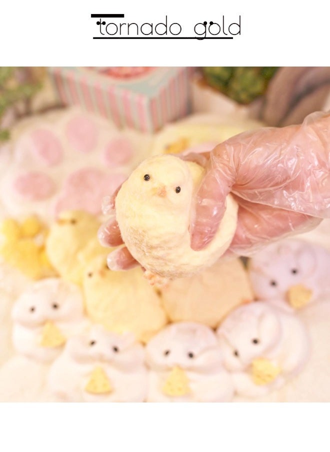 tornado gold Handmade Chicken Soft Toy Silicone Squeeze Toy Baby Squeeze Happy Stuffed Baby Chicken Squeeze  - Image 3