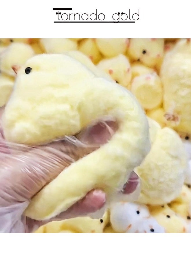 tornado gold Handmade Chicken Soft Toy Silicone Squeeze Toy Baby Squeeze Happy Stuffed Baby Chicken Squeeze  - Image 2