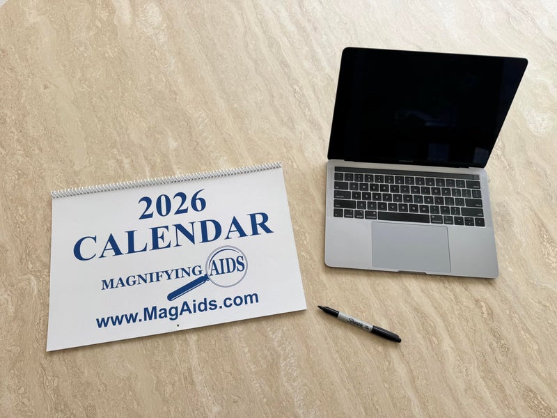MAGNIFYING AIDS Jumbo Large Print Wall Calendar 2026 - Low Vision - Image 4