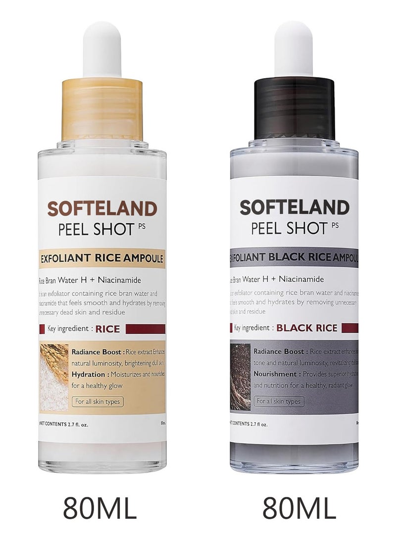 White Rice and Black Rice Exfoliating Combination Set,Deep Cleansing Of Face  - Image 1